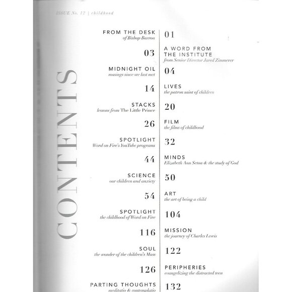 Evangelization Culture Journal of the Word on Fire #12 Childhood Summer 2022 - Picture 2 of 5